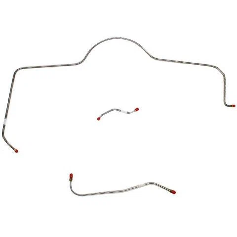 1965 Dodge Coronet Front Brake Line Kit Standard Brakes Steel RKT6501OM